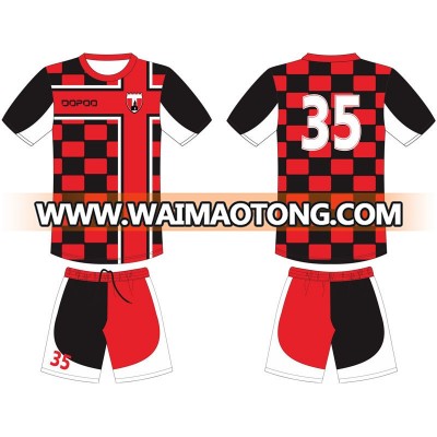 Customized Men Sublimated Soccer Shirts with Mesh Fabric